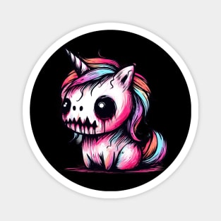 Horror unicorn pastel Magnet